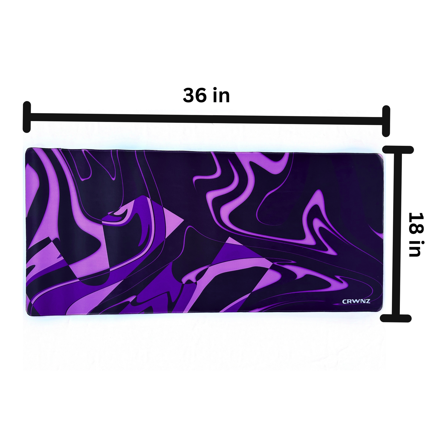 XL SWIRL CRWNZ Mousepad - Purple