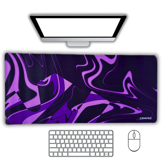 XL SWIRL CRWNZ Mousepad - Purple